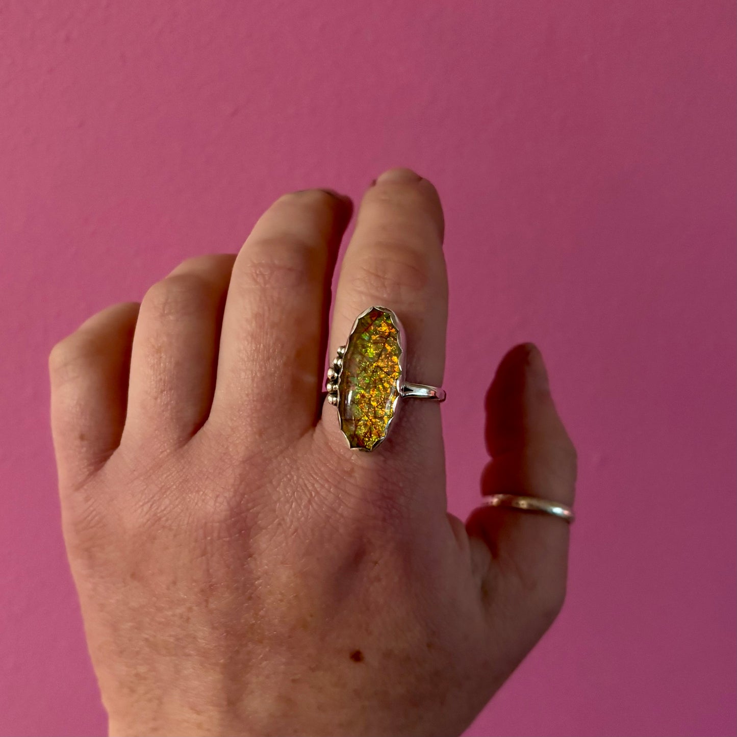 Sterling Opal Ring - 11
