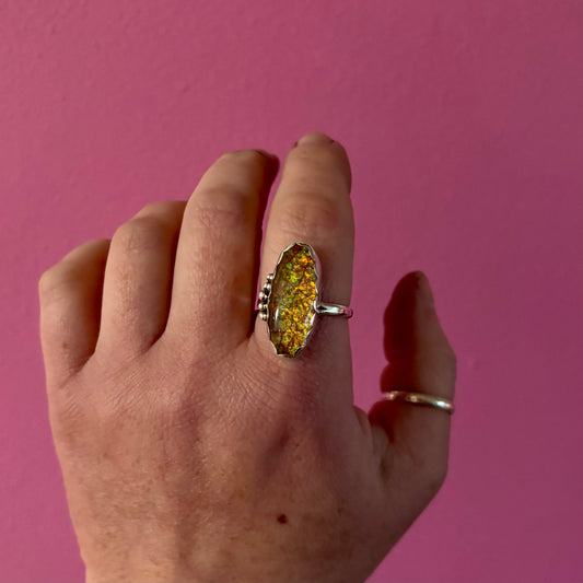 Sterling Opal Ring - 11