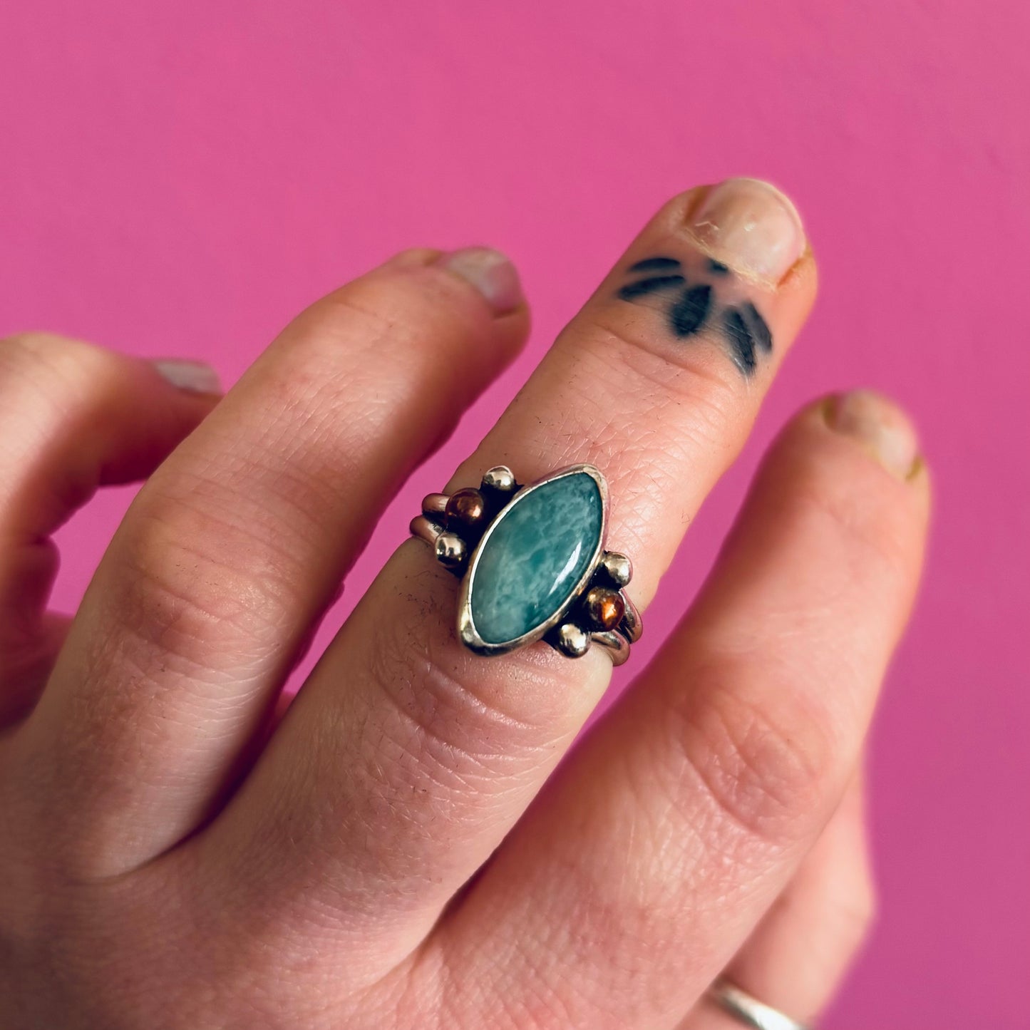 Amazonite Ring - 8