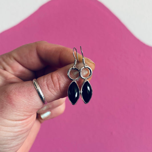 Black Onyx Earrings